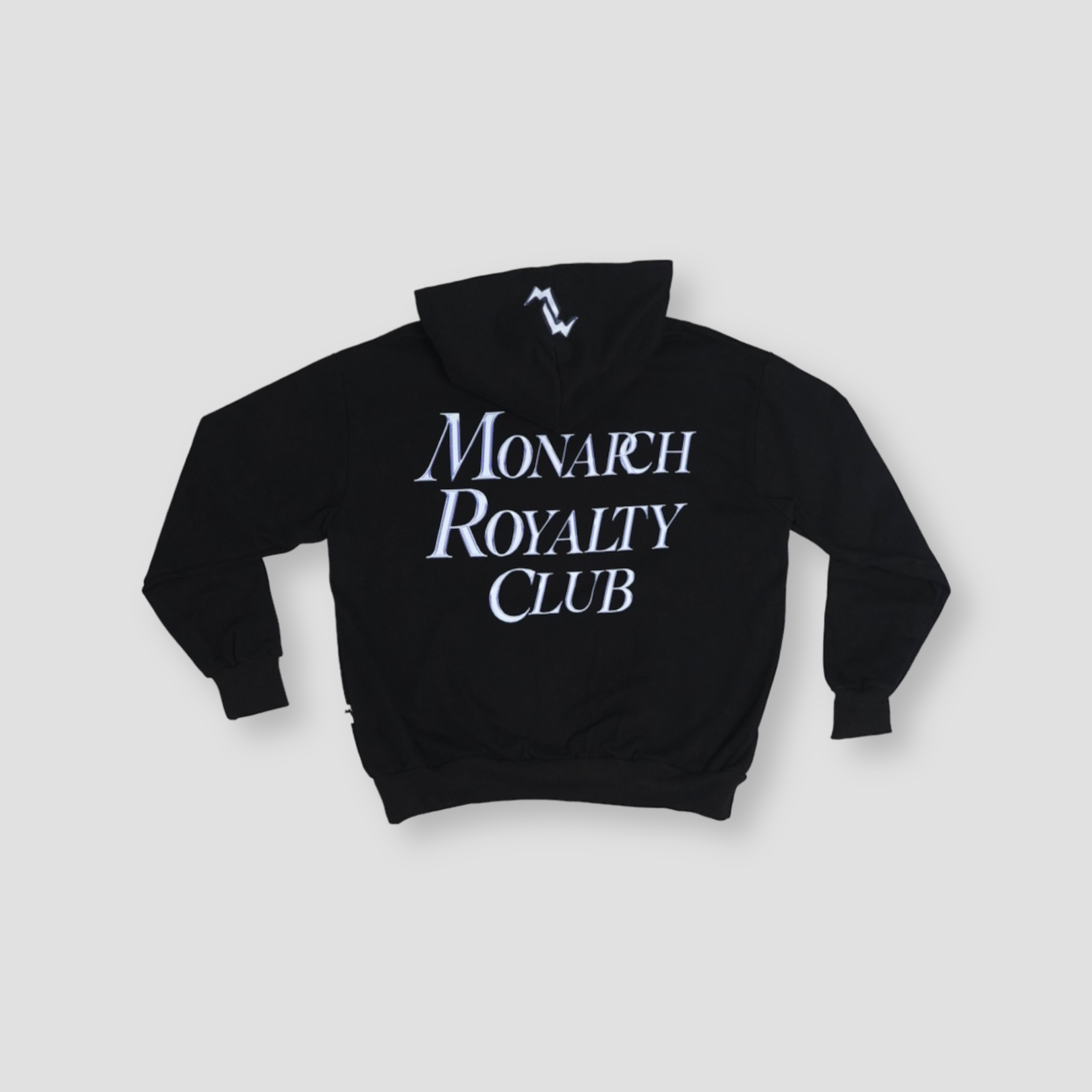 Monarch Royalty Club Signature Boxy Fit Black Hoodie