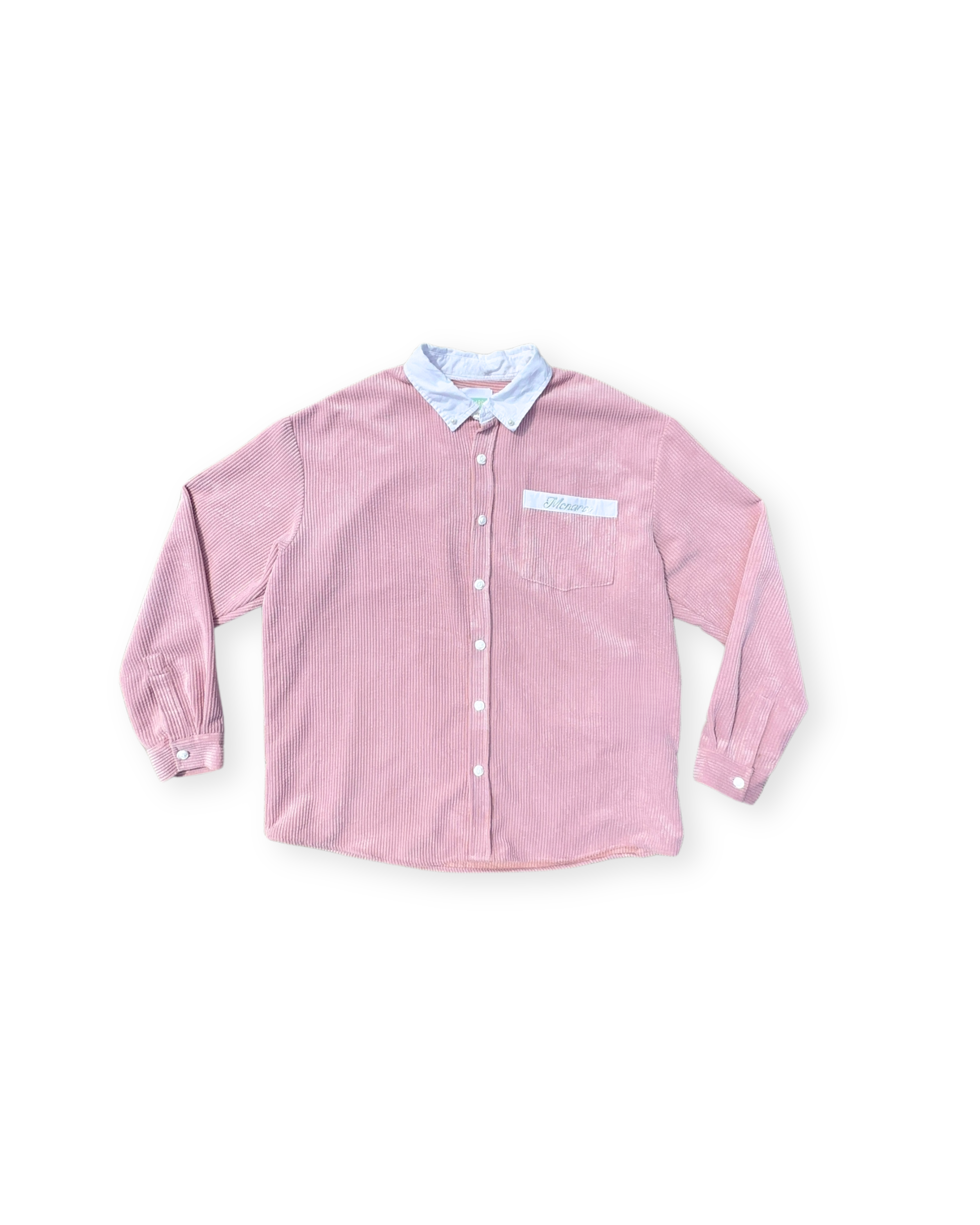 Monarch Corduroy Oversized Washed Pink Shirt