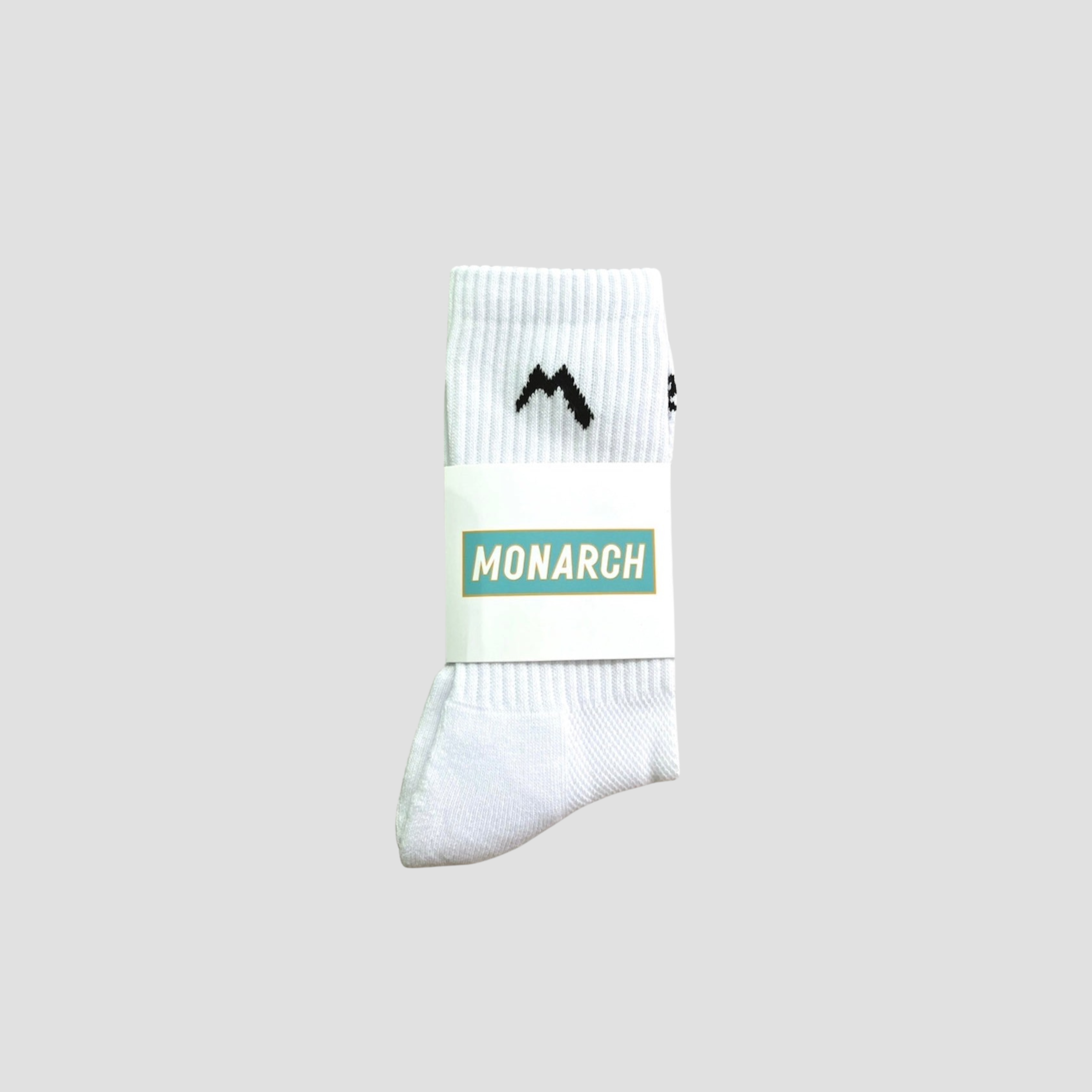 Monarch 4 Pack Cushioned White Socks