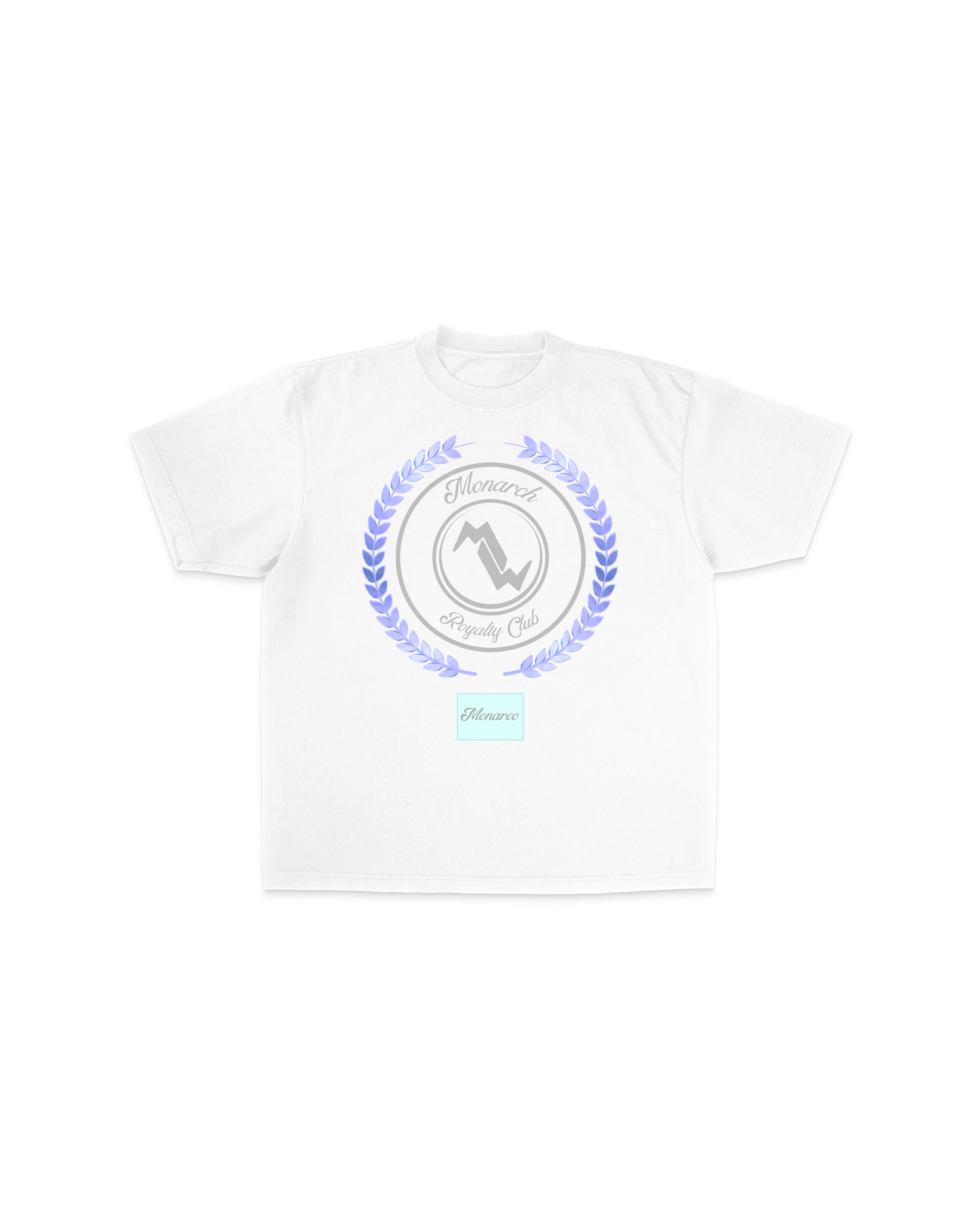 Monarch Royalty Club Crown Oversized White Tee