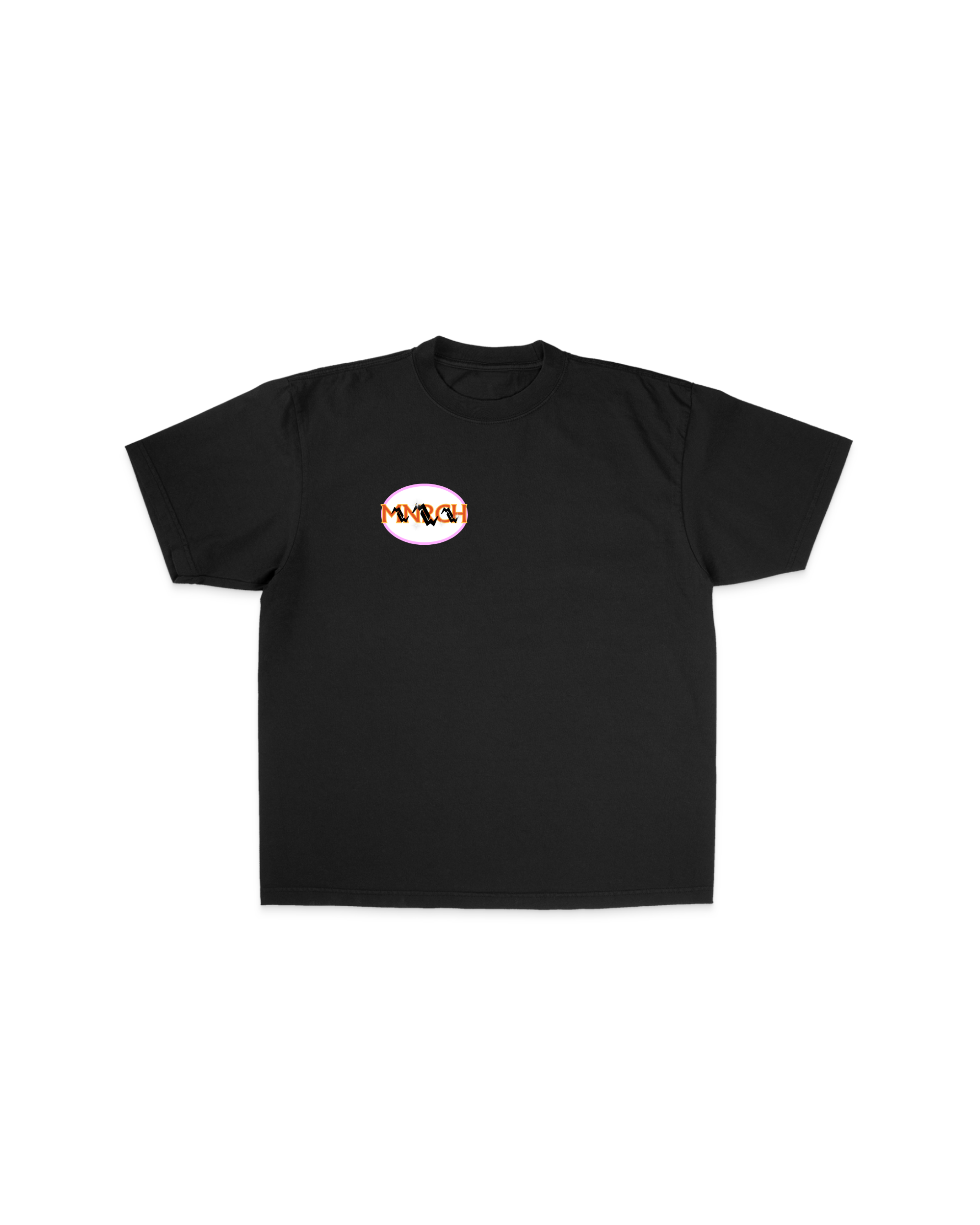 Monarch Oval Logo Oversized Black Tee