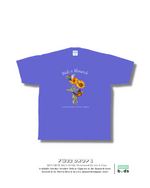 Load image into Gallery viewer, Monarch x BÜDS signature oversized fit purple tee
